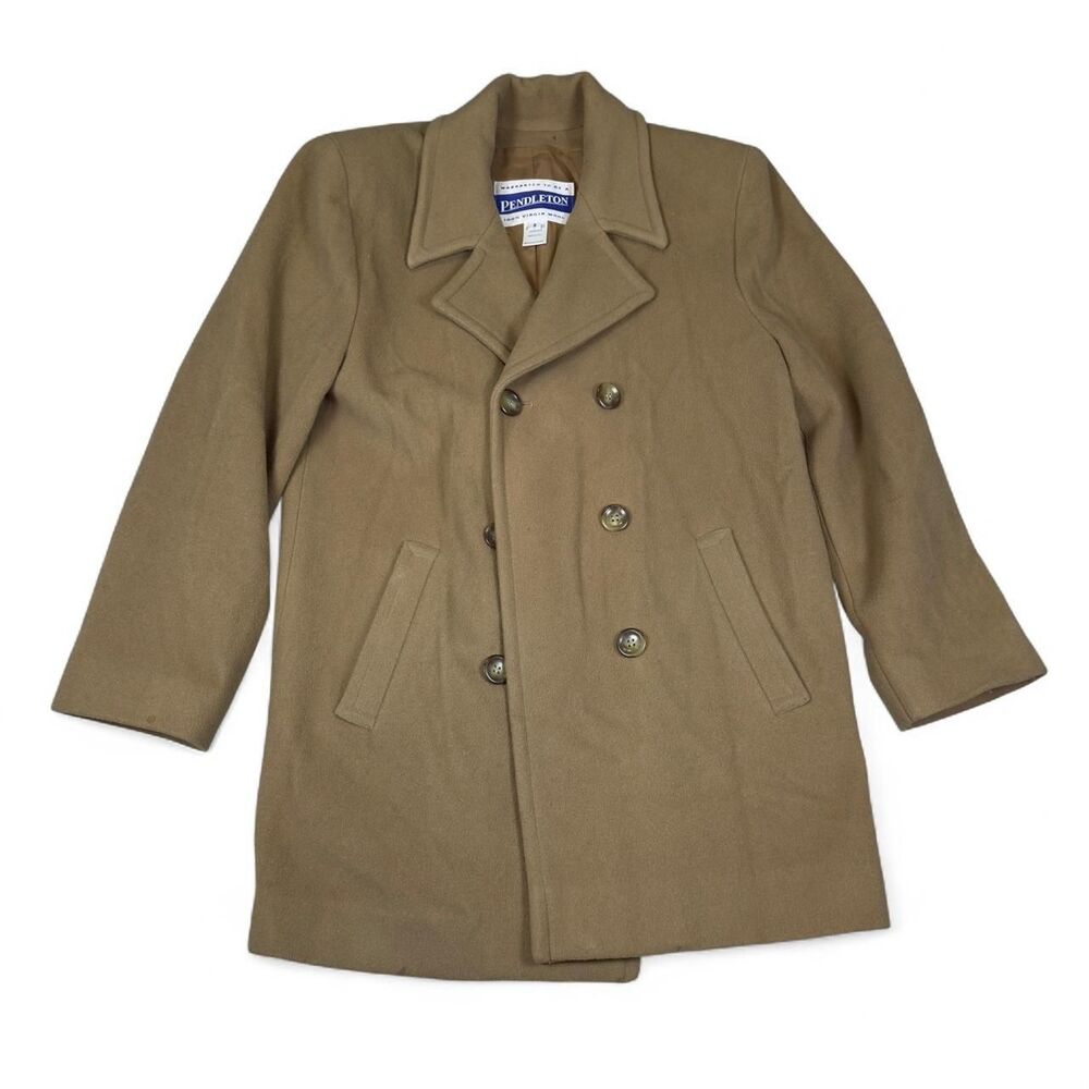 Pendleton Wool Peacoat Womens 8 Brown Virgin Wool Classic‎ Coat